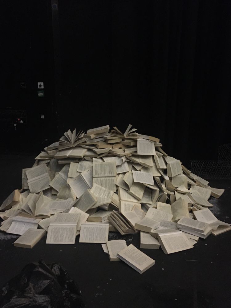 Pile of prop books